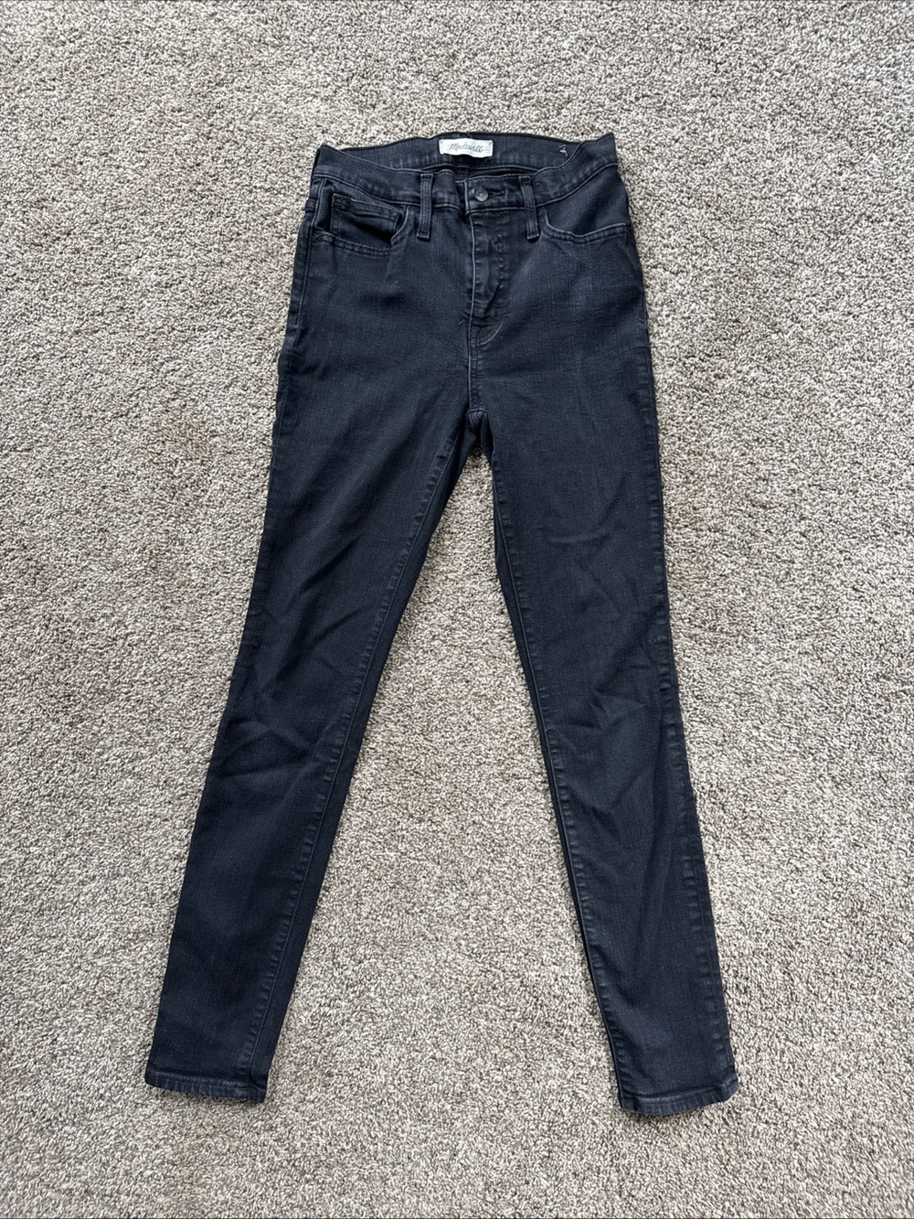 Madewell High-Rise Black Women’s 26 Roadtripper Skinny Jeans Denim EUC